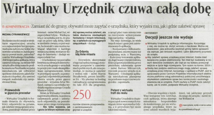 Rzeczpospolita o WirtualnyUrzednik.pl